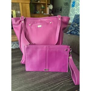Jewell by Thirty-One Magenta Tote and Wristlet